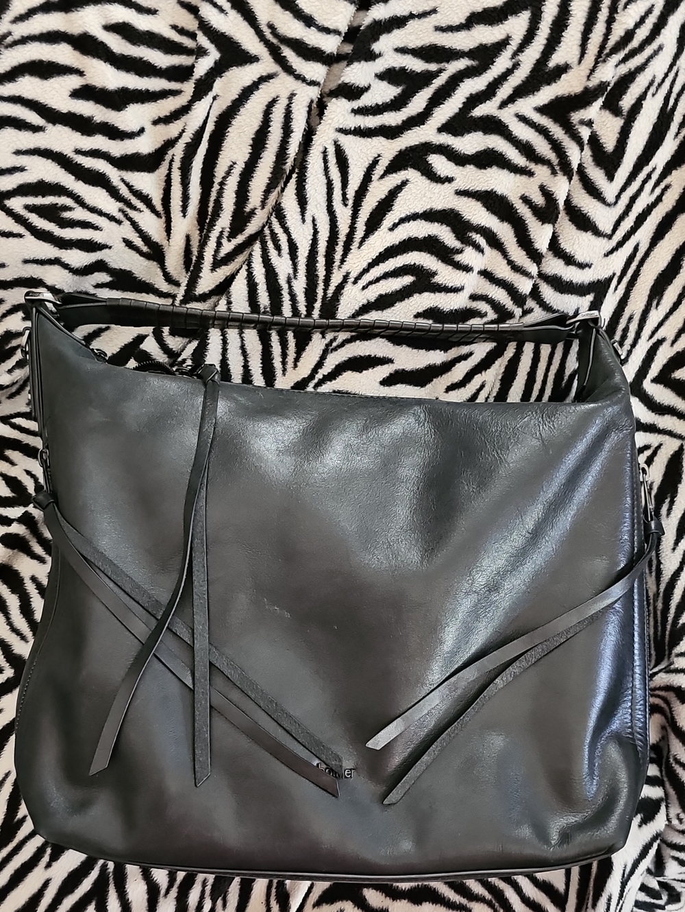 Botkier Large Black Leather Bag
